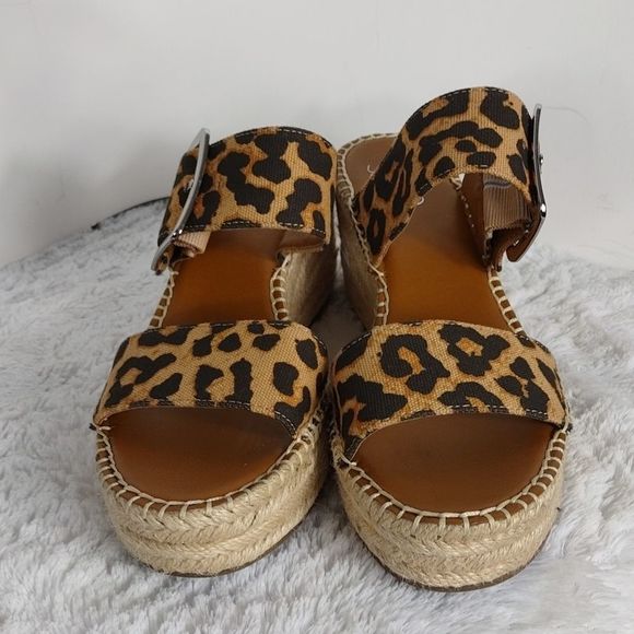 Franco Sarto | Shoes | Franco Sarto Coastal Cheetah Wedge Espadrille Sandals  | Poshmark